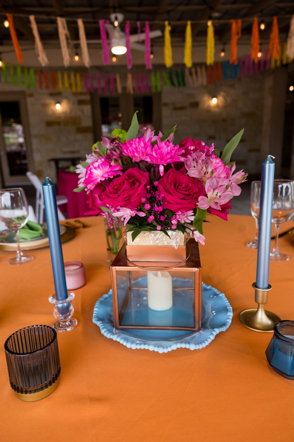 Pink floral arrangement