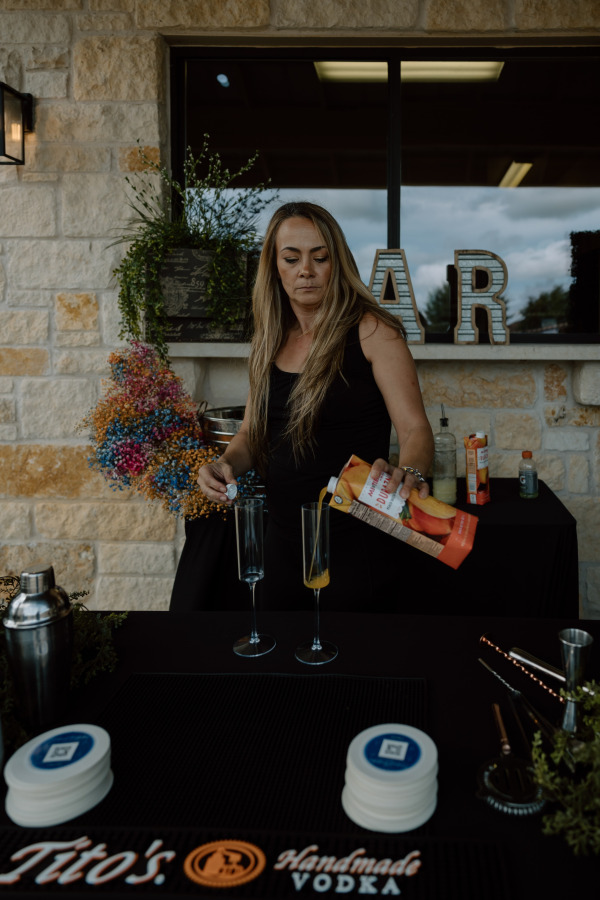 Preparing drinks